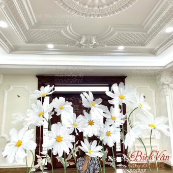 Bộ Hoa Cúc Khổng Lồ Trang Trí Nhà Hàng, Bãi Biển