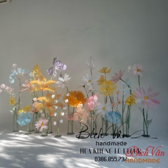 Bộ Hoa Khổng Lồ Trang Trí Nhà Hàng Tiệc Cưới
